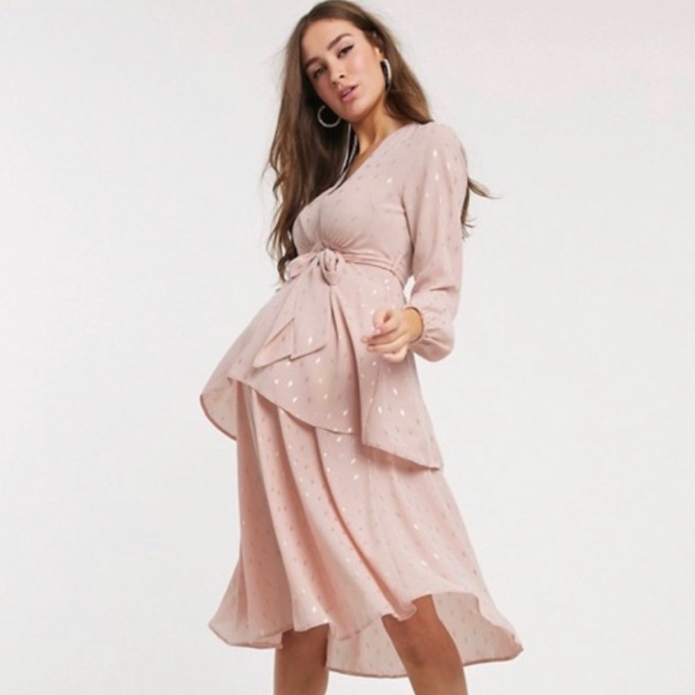 ASOS Light Pink Maternity Dress